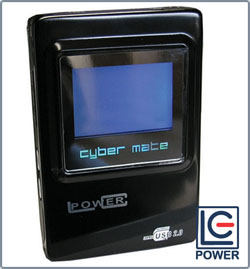 Boitier externe 2.1/2 IDE LCD Display + Lecteur de cartes LC Power