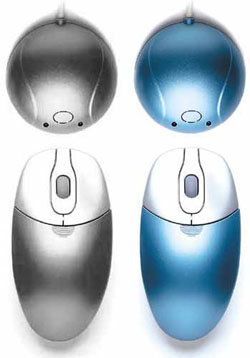 Souris sans fil Media-Tech Noire/Gris Argent MT160