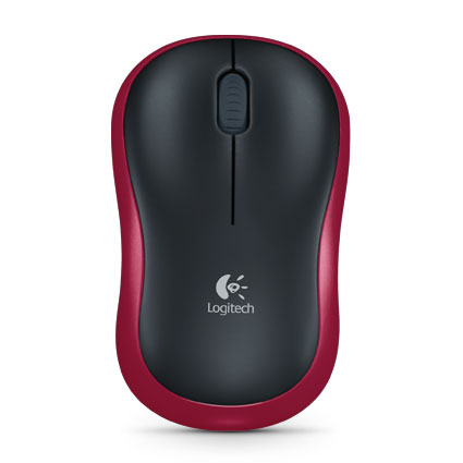 Logitech M185 sans fil souris pour portable Noir/Rouge